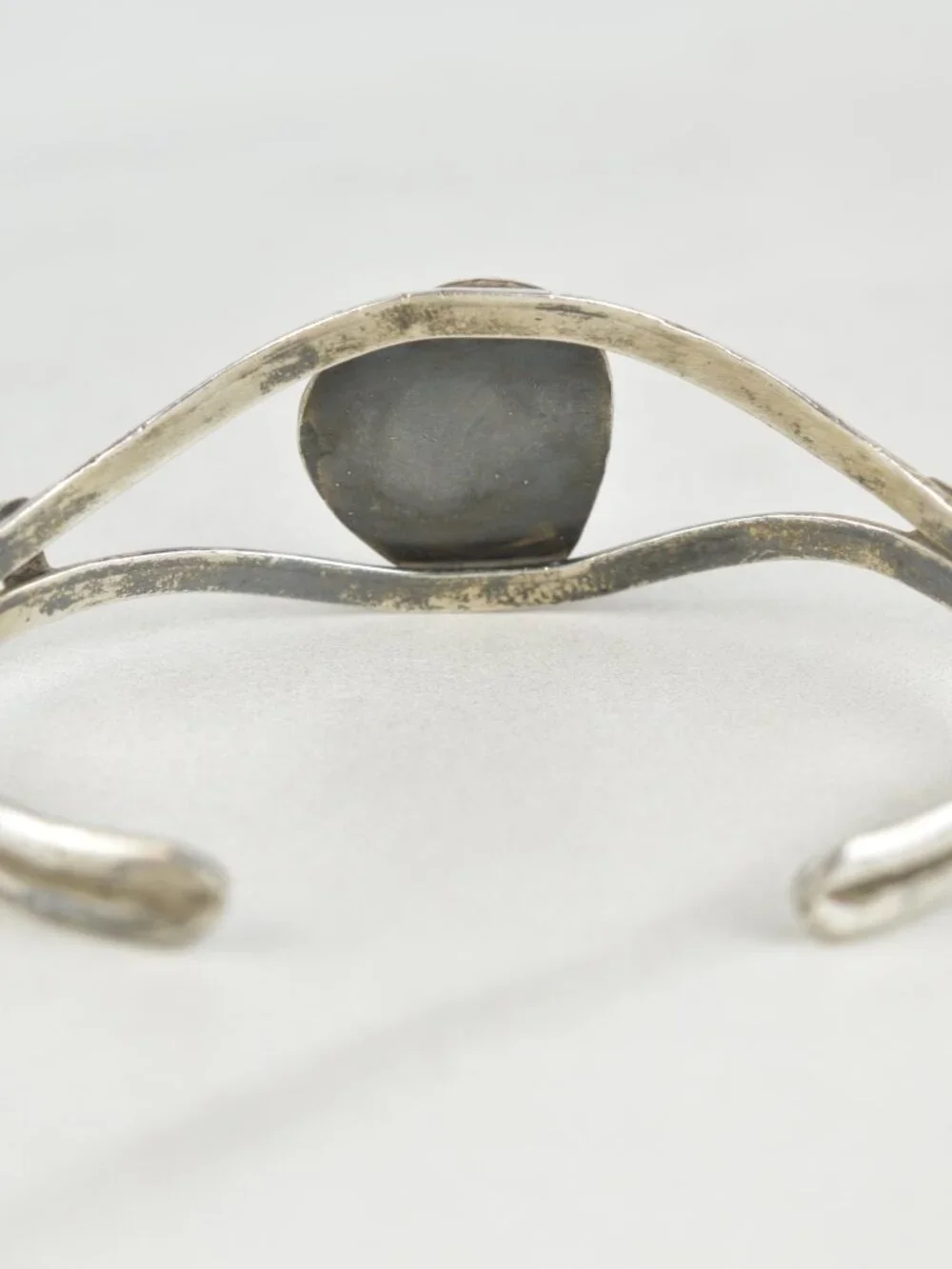 Vintage Sterling Silver Kingman Turquoise Cuff Bracelet Small Petite Split Shank